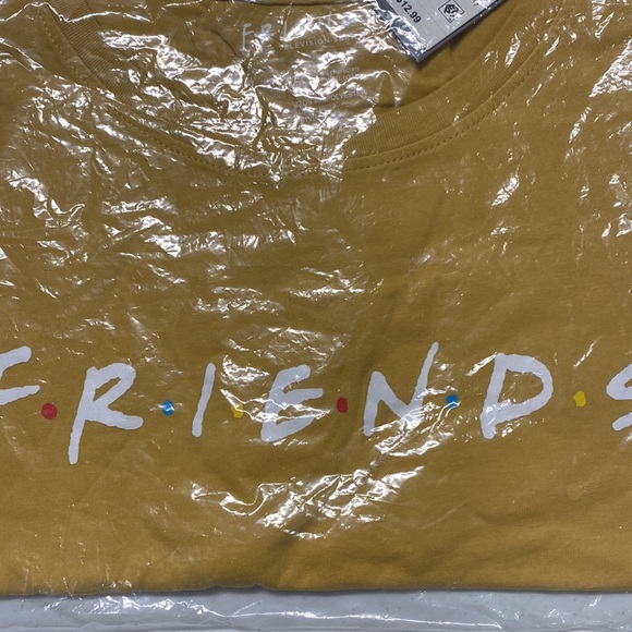 NWT Friends mustard yellow T-shirt - Picture 2 of 3